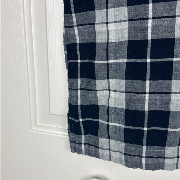 Madewell Navy and White Checkered Blouse - S - Picture 4 of 8